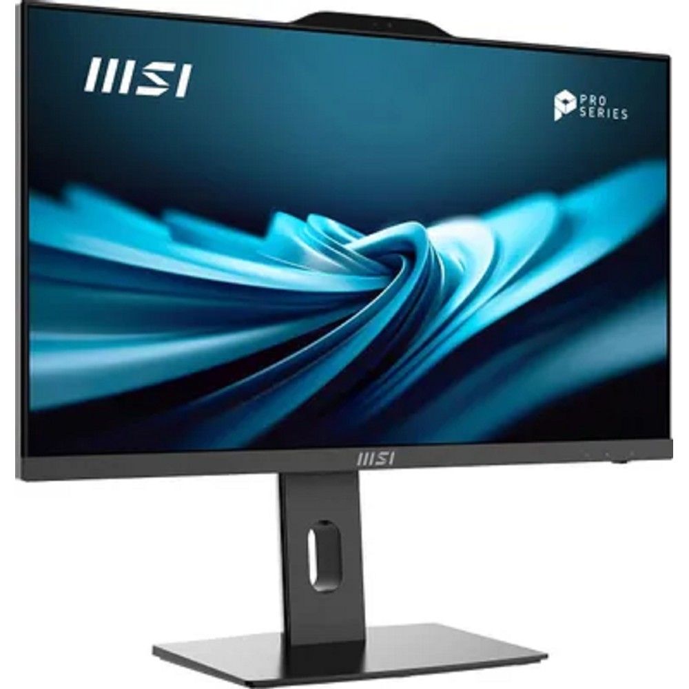 Моноблок MSI Pro AP242P 14M-688RU 23.8" Full HD i7 14700 (2.1) 16Gb SSD512Gb UHDG 770 Windows 11 Pro GbitEth WiFi BT 120W клавиатура мышь Cam черный 1920x1080