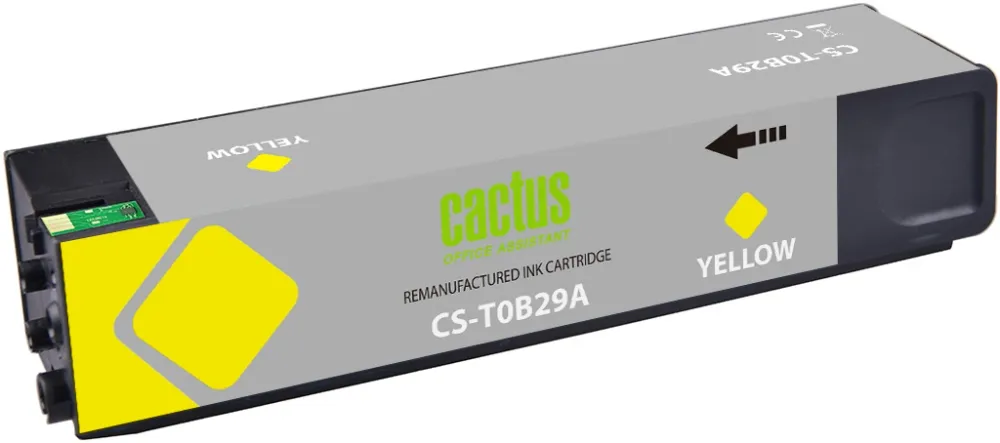 Картридж струйный Cactus CS-T0B29A 982X желт.пигм. (223мл) для HP PageWide 765dn/780 Enterprise Color с чипом