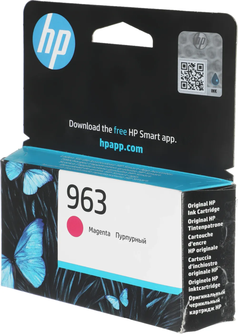 Картридж струйный HP 963 3JA24AE пурпурный (700стр.) для HP OfficeJet Pro 901x/902x HP