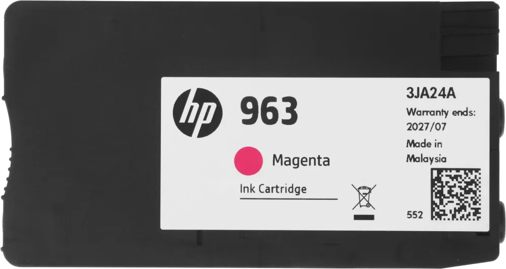 Картридж струйный HP 963 3JA24AE пурпурный (700стр.) для HP OfficeJet Pro 901x/902x HP