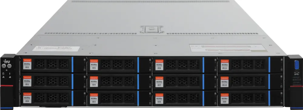 Сервер IRU Rock G2212P 2x6348 2x64Gb 2x480Gb 2.5" SSD SATA 9460-8i AST2500 2P 1G + 2P 25G SFP28 2x1300W w/o OS (2159496)
