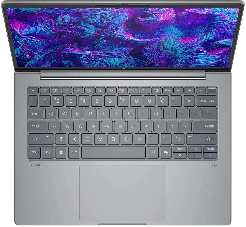 Ноутбук HP ZBook 8 G1i Core Ultra 7 265H 32Gb SSD1Tb NVIDIA RTX 500 Ada 4Gb 16" IPS WQUXGA (3840x2400) Windows 11 Pro 64 silver WiFi BT Cam (BX7V8UT)