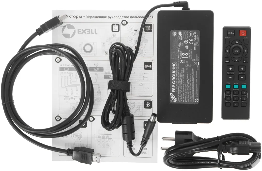 Exell EXD102Z Проектор лазерный {DLP, 4100 lm, XGA (1024x768), 3500000:1}
