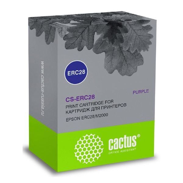 Картридж матричный Cactus CS-ERC28 12.7x3.1 фиолетовый для Epson ERC28/M2000/FUJITSU-29745/AT3000/NORAND-815/4000/4815/4820/DP815/NP815