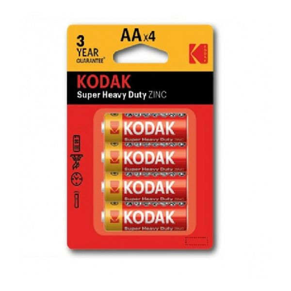 Kodak R6-4Bl Super Heavy Duty Zinc [KAAhz-4] (80/400/26400) (4 шт. в уп-ке)