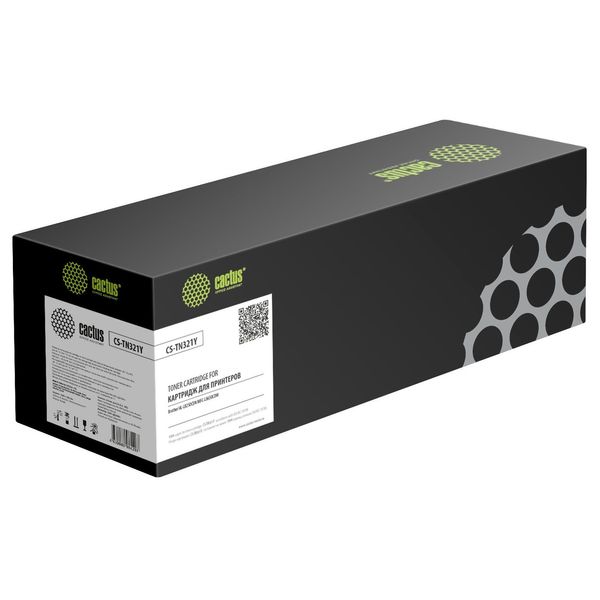 Картридж лазерный Cactus CS-TN-321Y СS-TN-321Y желтый (25000стр.) для Konica Minolta bizhub C224/C224e/C284/C284e/C364