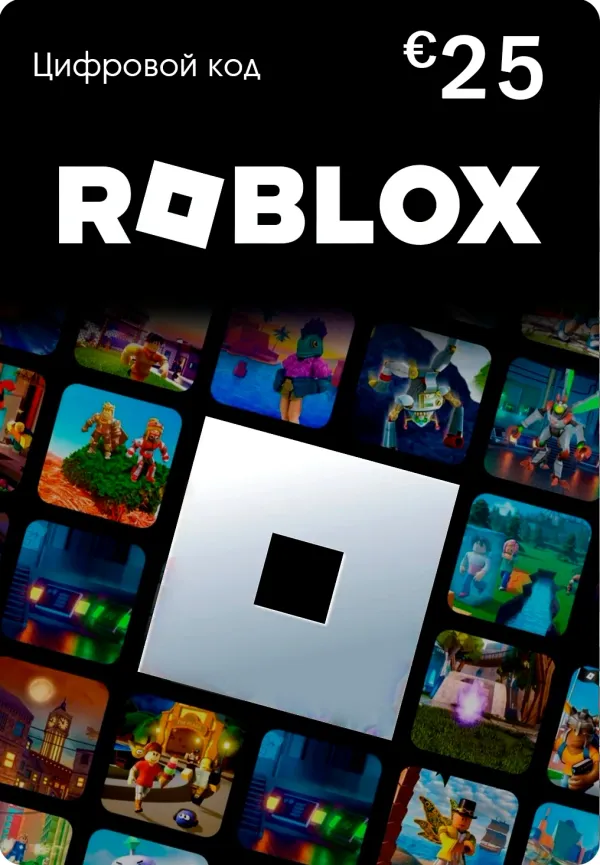 Карта оплаты пополнение игровой валюты Roblox 25 EUR EU