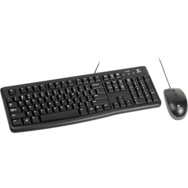 Комплект клавиатура и мышь Logitech  Desktop MK121 цвет черный, USB, RTL