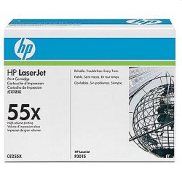 Картридж HP 55X лазерный увеличенной емкости (13500 стр) (133704) CE255X