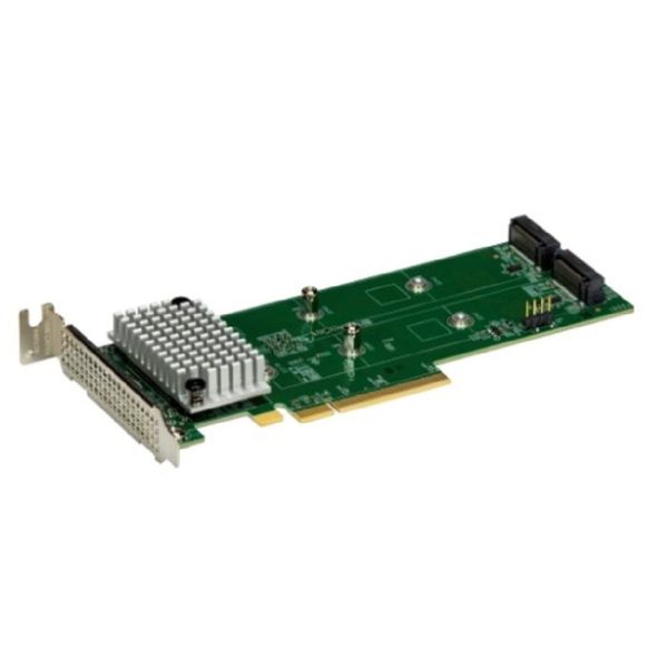 Контроллер Supermicro 2x Hybrid Gen 4 NVMe/SATA M.2 RAID 0/1 Carrier, Standard