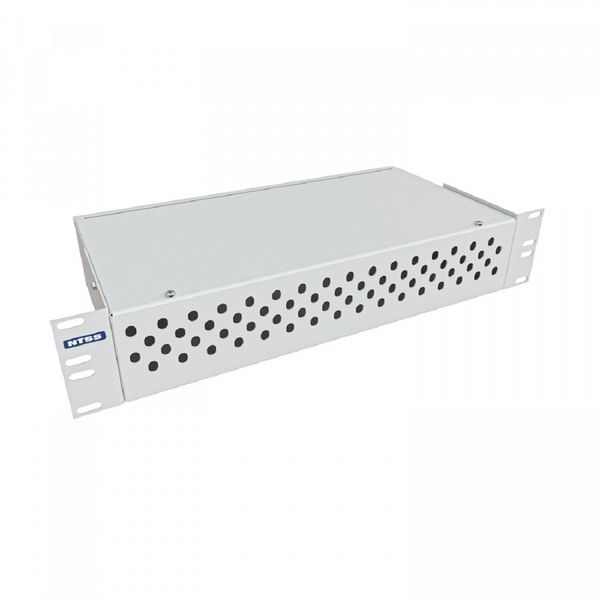 NTSS Кросс NTSS оптический 19'' укомплектованный 2U, 64 порта FC/APC, 9/125 мкм (сплошная панель, сплайс-кассета 2шт, пигтейлы, КДЗС, адаптеры) серый RAL 7035 NTSS-RFOB-2U-64-FC/A-9-SP1.5G0AY