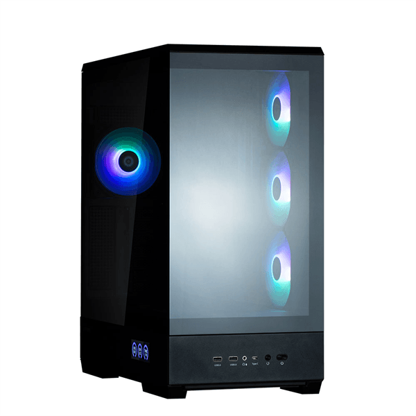 корпус ZALMAN P50 DS, ATX, BLACK, WINDOW, 2x3.5", 3x2.5", 1xUSB TYPE-C, 2xUSB3.0, SIDE 3x120mm ARGB, REAR 1x120mm ARGB (без вентилятора)