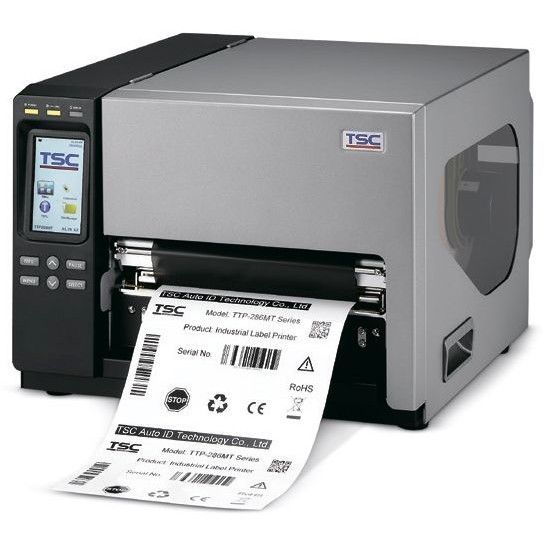 Принтер этикеток TSC TTP-286MT, 8", 200 dpi, 6 ips 4.3" TOUCH LCD, DRAM 256MB/FLASH 512MB, USB+RS-232+ETH+USB HOST+PARALLEL