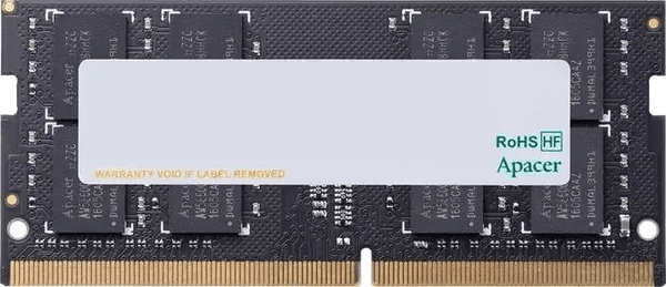 Оперативная память Apacer  DDR4   32GB  2666MHz SO-DIMM (PC4-21300) CL19 1.2V (Retail) 2048*8  3 years (AS32GGB26CRBBGH)
