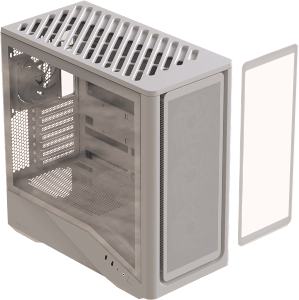 Корпус Formula V Line Air Power G9 DUO PA White, ATX, TYPE-C*1, USB3.0*2, MESH/GLASS FRONT PANEL, FRONT 3x PERFORMANCE ARGB, REAR 1x PERFORMANCE ARGB