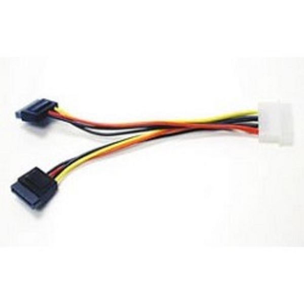 Кабель питания SATA Cablexpert CC-SATA-PSY  15см, 4pin Molex в 2x SATA 15pin