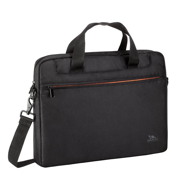 Сумка для ноутбука 15.6" Riva 8033 черный/оранжевый полиэстер (8033 BLACK)