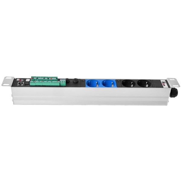REM Гор блок розеток Rem-2MC,LINUX,мониторинг,управление 2 x 2S,1~32А,19",колодка R-2MC3-32-2x2S-440-K