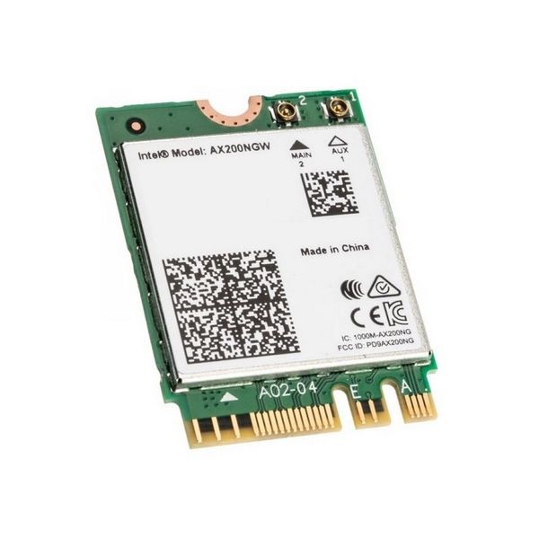 Адаптер беспроводной связи (Wi-Fi) Intel Адаптер беспроводных локальных сетей Intel® Wi-Fi 6 AX200 (AX200.NGW) M.2 E Key 2230, 2x2 AX+BT Wi-Fi(PCIe)