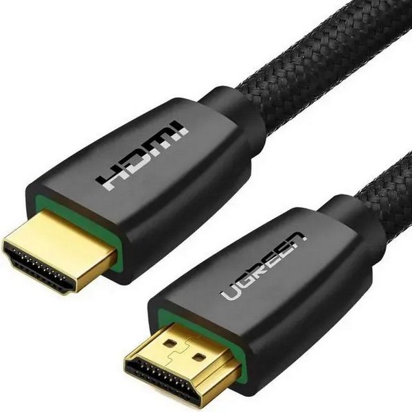 Кабель UGREEN HD119 (40104) 4K HDMI Cable Male to Male Braided. Длина: 10м. Цвет: черный
