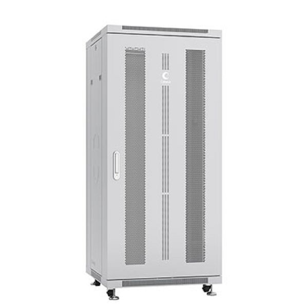 Cabeus ND-05C-27U60/100 Шкаф монтажный телекоммуникационный 19" напольный для распределительного и серверного оборудования 27U 600x1000x1388mm (ШхГхВ) передняя и задняя перфорированные двери, ручка с