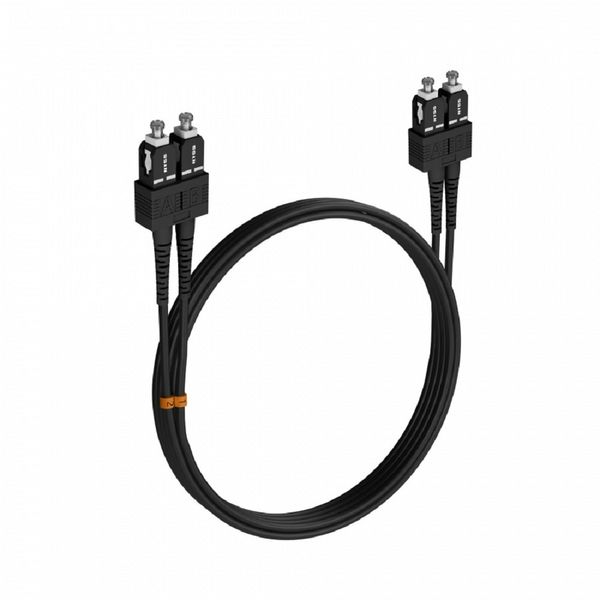 Шнур оптический NTSS dpc SC/UPC-SC/UPC 50/125 3.0мм 3м черный LSZH (патч-корд)