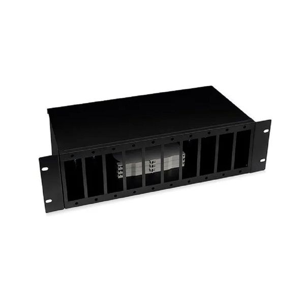 Cabeus FO-19-10FP-BK Кросс бокс оптический 19" 3U на 10 адаптерных панелей, цвет черный