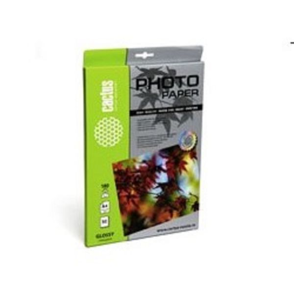 Фотобумага Cactus CS-GA418050 A4/180г/м2/50л./белый глянцевое для струйной печати