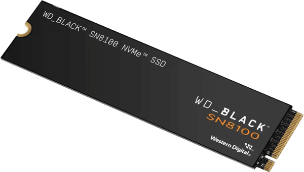 Твердотельный накопитель Western Digital Black SN8100 SSD M2.2280 PCIe 5.0 4Tb, 14900MBs/13200MBs, TBW 4800, WDS400T1X0M, 1 year