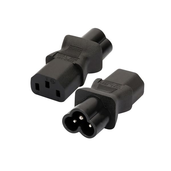 4PH Переходник IEC C13 - C6, прямой, цвет черный