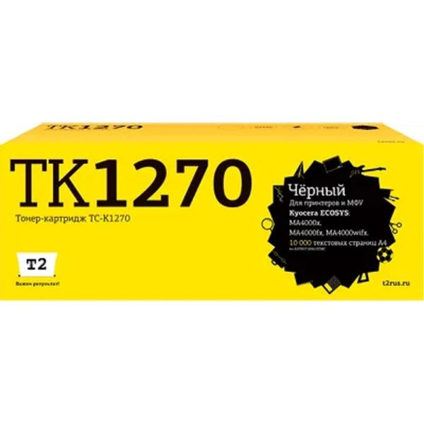 Тонер-картридж T2 TC-K1270 (TK-1270) чер.д. Kyocera ECOSYS MA4000x/MA4000fx