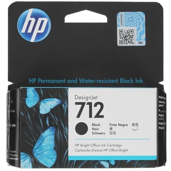 Картридж струйный HP 712 3ED70A черный (38мл) для HP DJ Т230/630