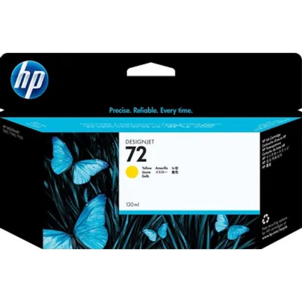 Картридж струйный HP 72 C9373A желтый (130мл) для HP DJ T1100/T610