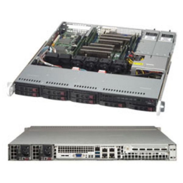 Платформа системного блока SuperMicro SYS-1028R-MCTR, X10DRL-CT,CSE-113MFAC2-R606CB 1U Rackmount CSE-113MFAC2-R606CB LGA 2011 8xDDR4 8xSAS3 6xSATA3 I-SATA 4 & I-SATA 5 support SATA DOM 4xUSB3.0 3xUSB2.0 VGA PCI-E3.0x8(FHHL)