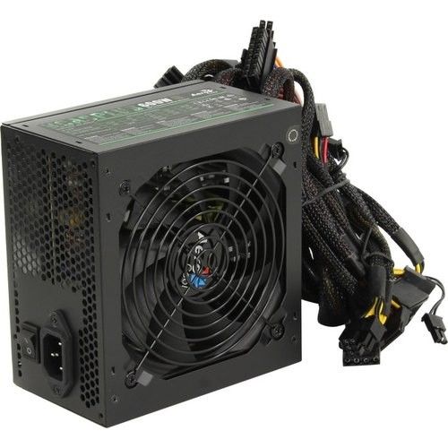 Блок питания Aerocool KCAS 600W PLUS (ATX 2.4, 600W, Active PFC, 120mm fan, 80 PLUS BRONZE) Box