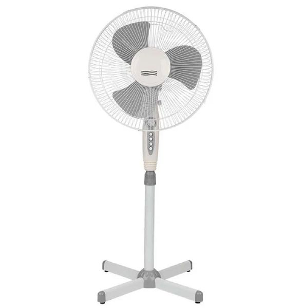 Rexant (60-0208) Вентилятор напольный DUX DX-1611T с таймером, 40 Вт, 220V, цвет белый/серый