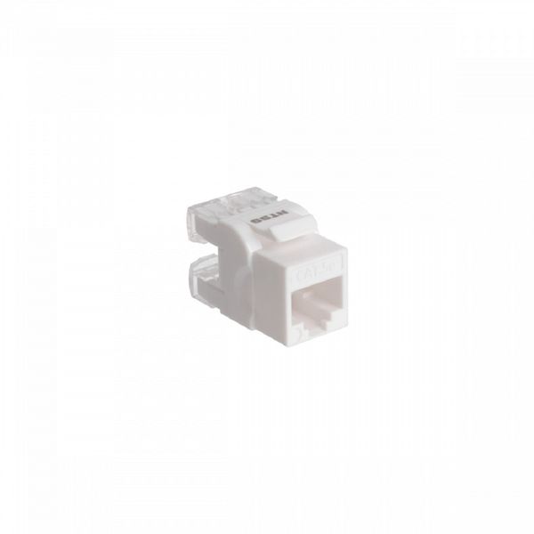 NTSS Модуль Keystone NTSS UTP RJ45 cat.5e, 180 градусов, белый NTSS-KJ-UTP-RJ45-5e-180-WT