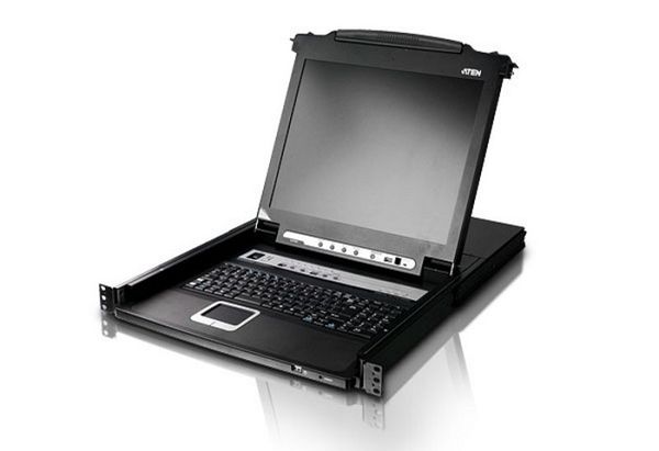 КВМ консоль ATEN 17" 1-Local/Remote Share Access 16-Port Multi-Interface Cat 5 Dual Rail LCD KVM over IP switch