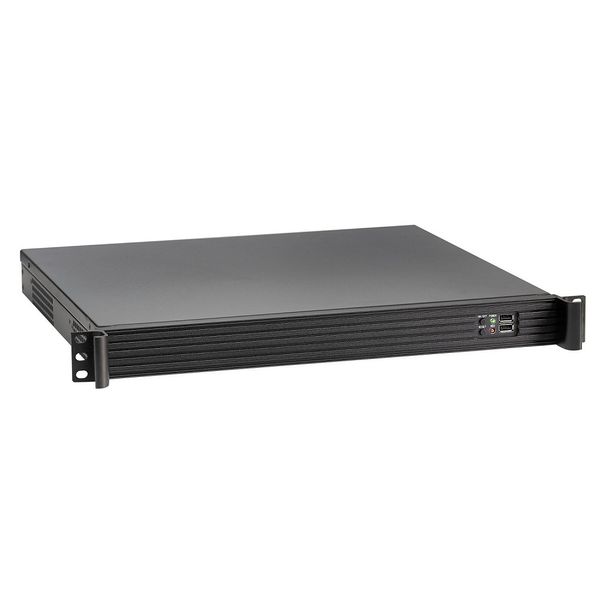 Exegate EX279686RUS Серверный корпус Exegate Pro 1U390-01 <RM 19",  высота 1U, глубина 390, без БП, USB>