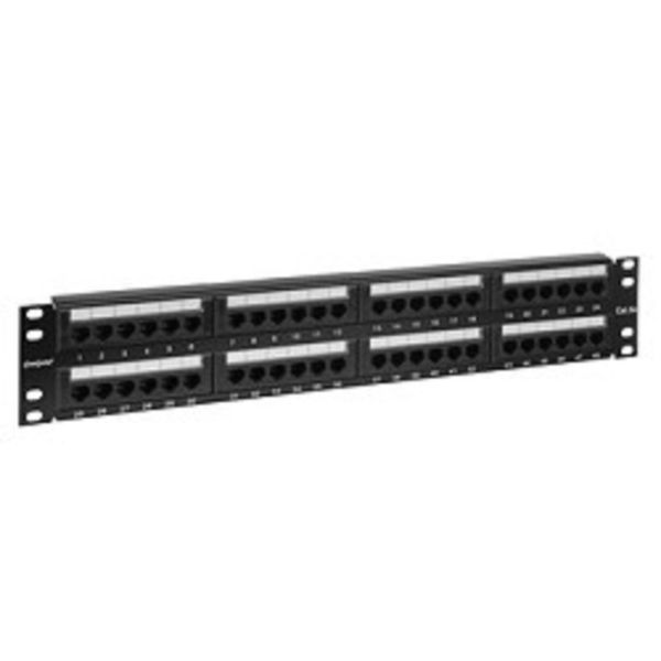Exegate EX256753RUS Патч-панель UTP 19" 48 port кат.5e Exegate  разъём KRONE&110 (dual IDC), 2U