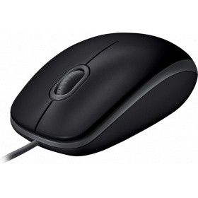 Мышь Logitech B110 SILENT черный/серый [оптическая (1000dpi) USB2.0 для ноутбука (2but)]