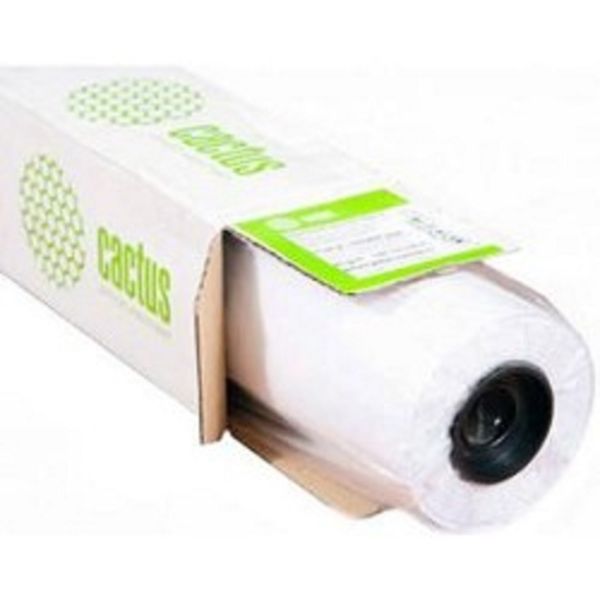 Бумага Cactus CS-PP230-61030 24"(A1) 610мм-30м/230г/м2/белый глянцевое универсальная (с покрытием)