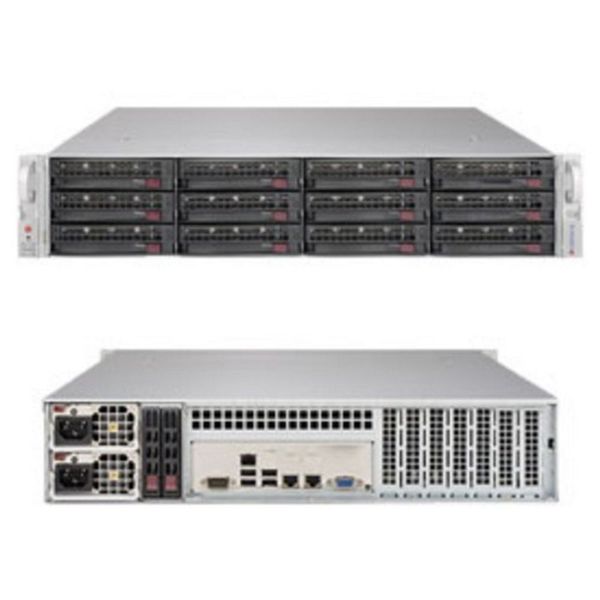 Платформа системного блока SuperMicro «SSG-6029P-E1CR12H 2U, SC826BE1C4-R1K23LPB SAS3 HW RAID RAID 0, 1, 5, 6, 10, 50, 60 SATA3