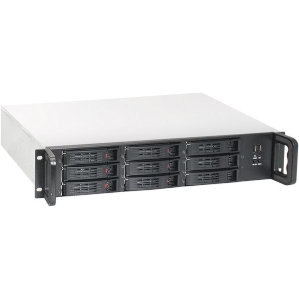Exegate EX292639RUS Серверный корпус ExeGate Pro 2U650-HS09 <RM 19", высота 2U, глубина 650, БП 2U-400ADS, 9xHotSwap, 2*USB>
