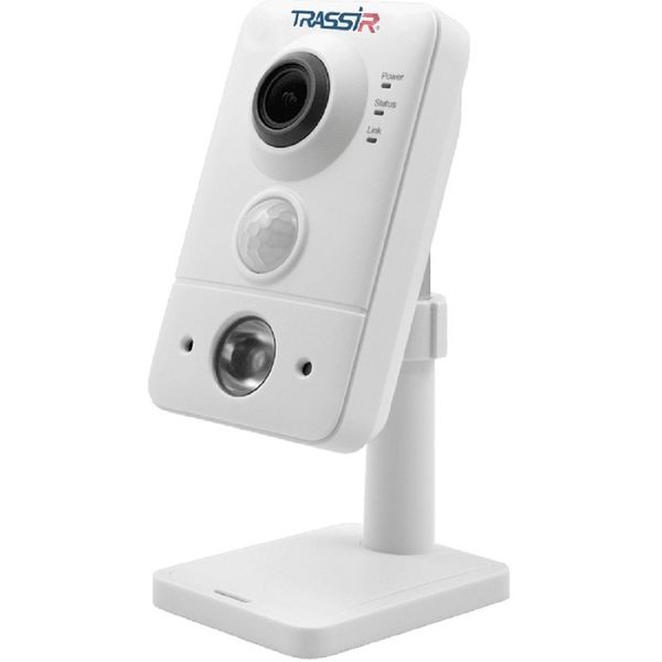 TRASSIR TR-D7121IR1 v6 2.8 Внутренняя 2Мп IP-камера с ИК-подсветкой. Матрица 1/2.7" CMOS, разрешение 2Мп
