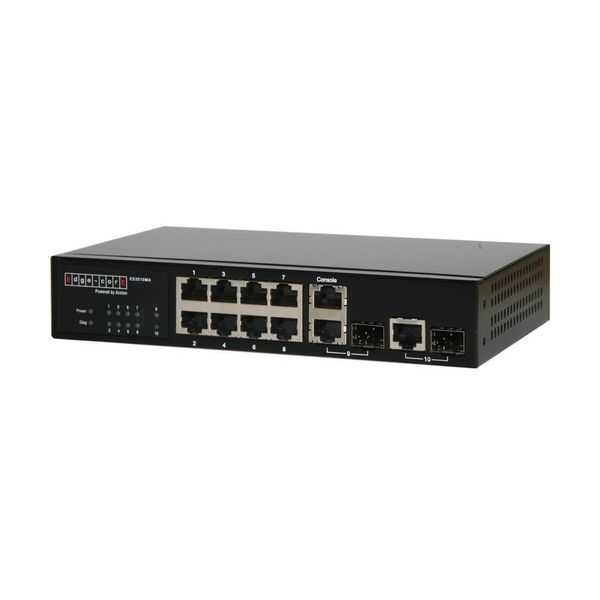 Коммутатор Edge-corE ES3510MA Edge-corE 8-Port 10/100BASE-TX + 2 Combo G (RJ-45/SFP), SFP dual speed 100BASE-X/1000BASE-X, Fanless Design, AC L2 Fast Ethernet Switch {4}