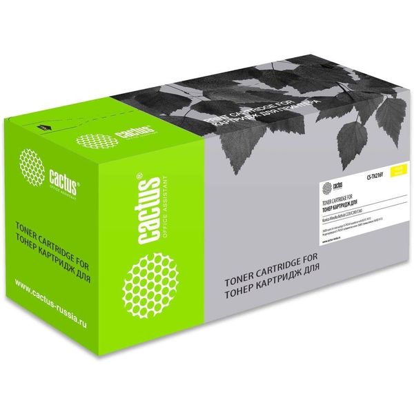 Картридж лазерный Cactus CS-TN216Y TN-216Y желтый (26000стр.) для Konica Minolta bizhub C220/C280/C360