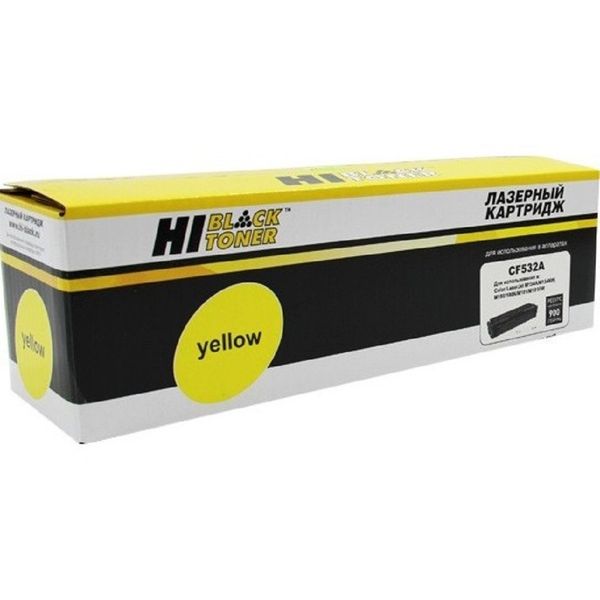 Hi-Black CF532A Картридж для HP CLJ Pro M154A/M180n/M181fw, Y, 0,9K