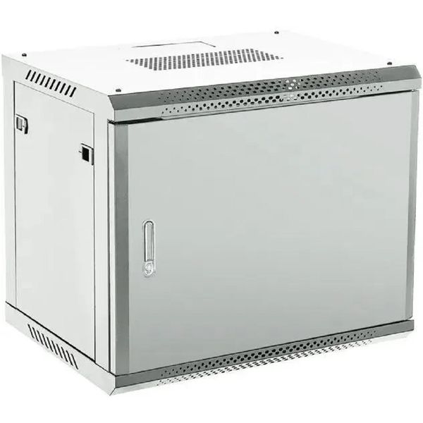 Rexant (04-1266-121) Настенный телекоммуникационный шкаф 19" 12U 600?600мм, дверь металл, с задней стенкой, разборный, серый (RAL 7035)