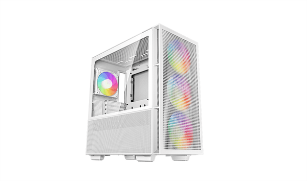 Корпус Deepcool CH560 WH без БП, боковое окно (закаленное стекло), 3x140мм ARGB вентилятор спереди и 1x120мм ARGB вентилятор сзади, белый, ATX (R-CH560-WHAPE4-G-1)